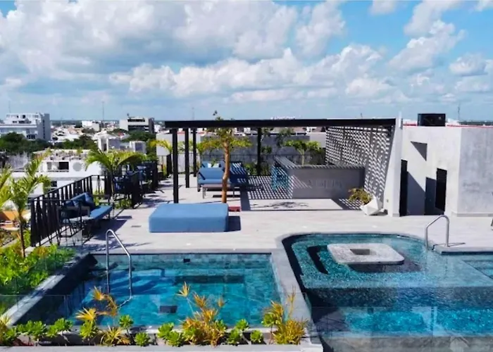 Volta-trendy & Neat Apartment- Balcony- Playa del Carmen